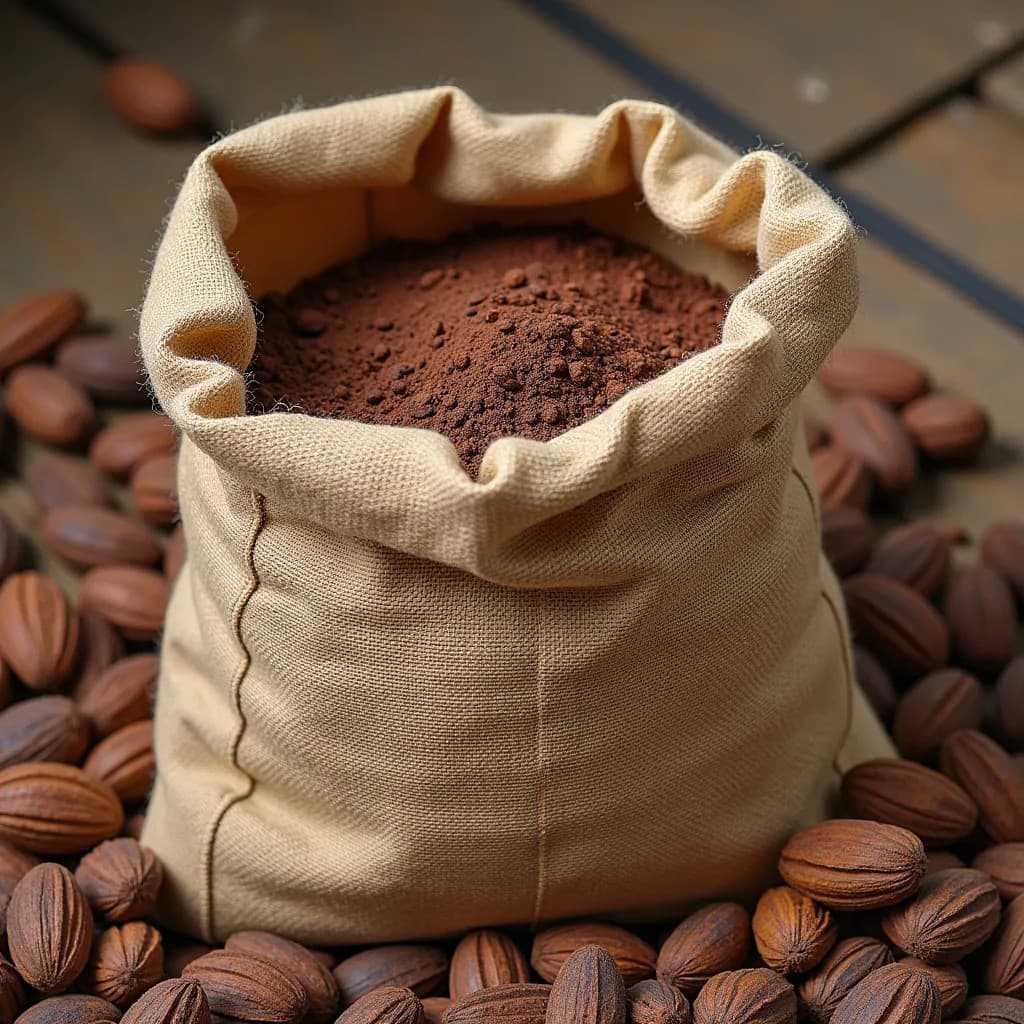 Cocoa Pods Husks Powder (AI-generated Image)