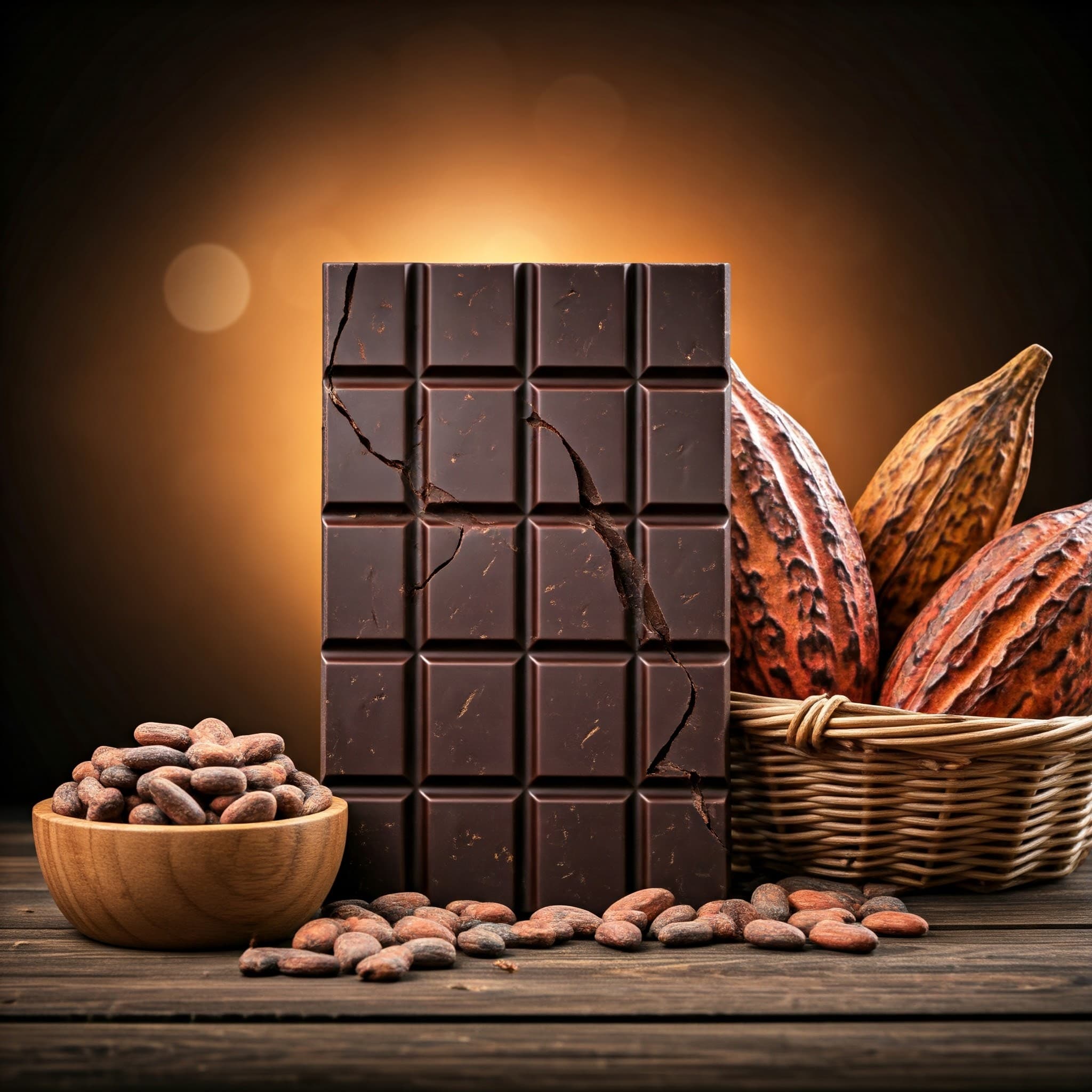 डार्क चॉकलेट बार (एआई-जनित छवि)
