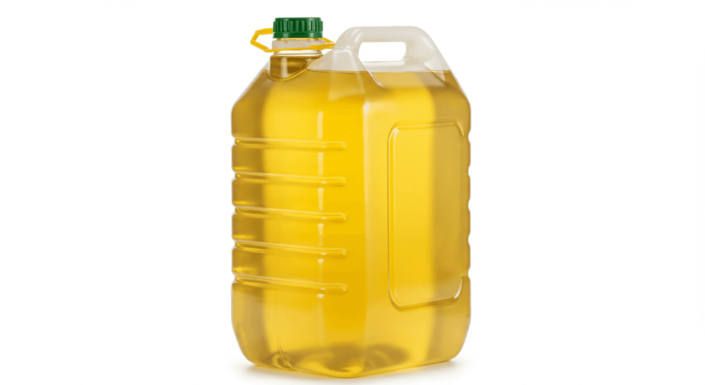 Sonnenblumenöl in einem 25-L-Kanister (KI-generiertes Bild)