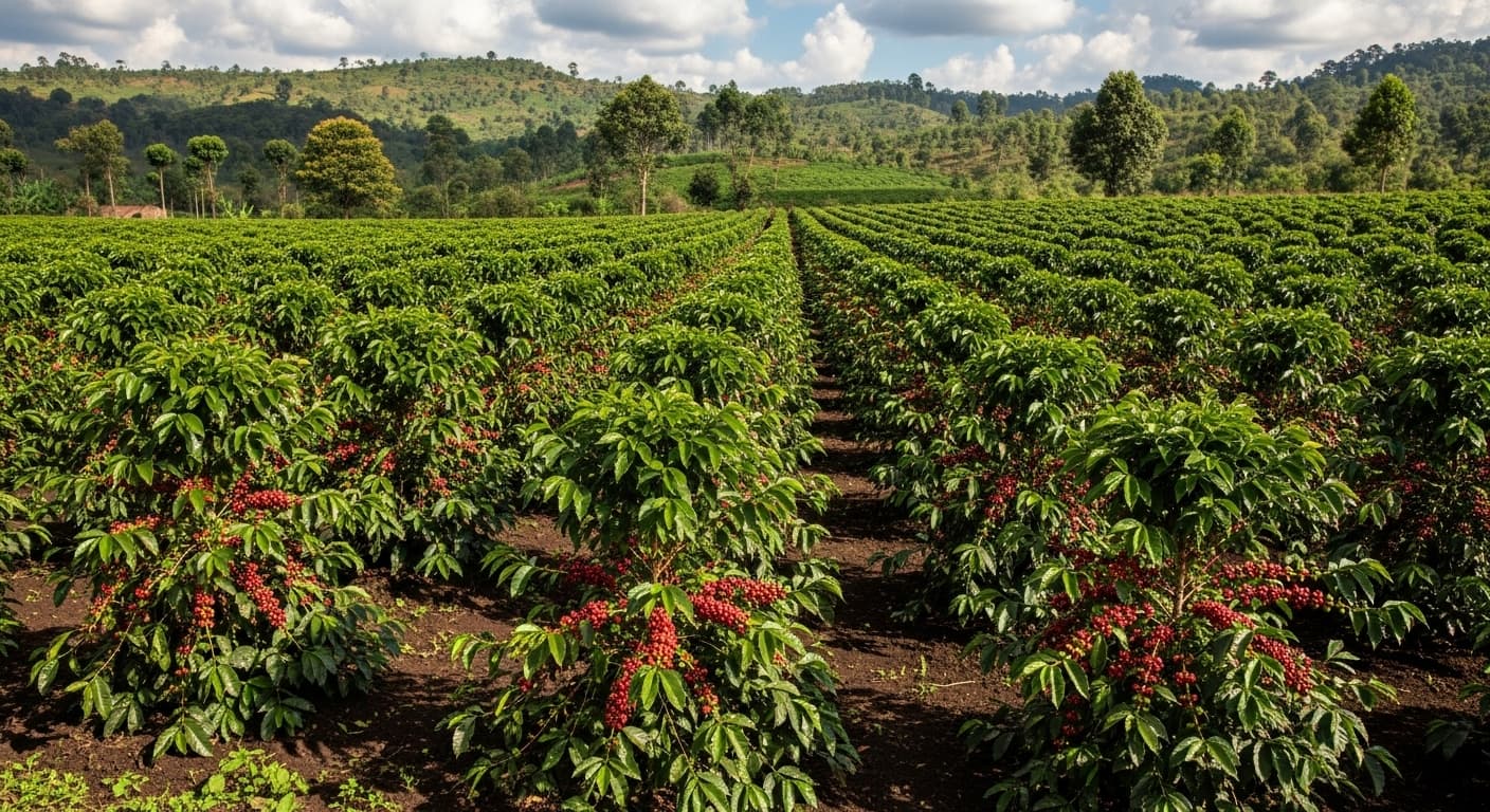 Coffee field in Uganda (AI-generated image)