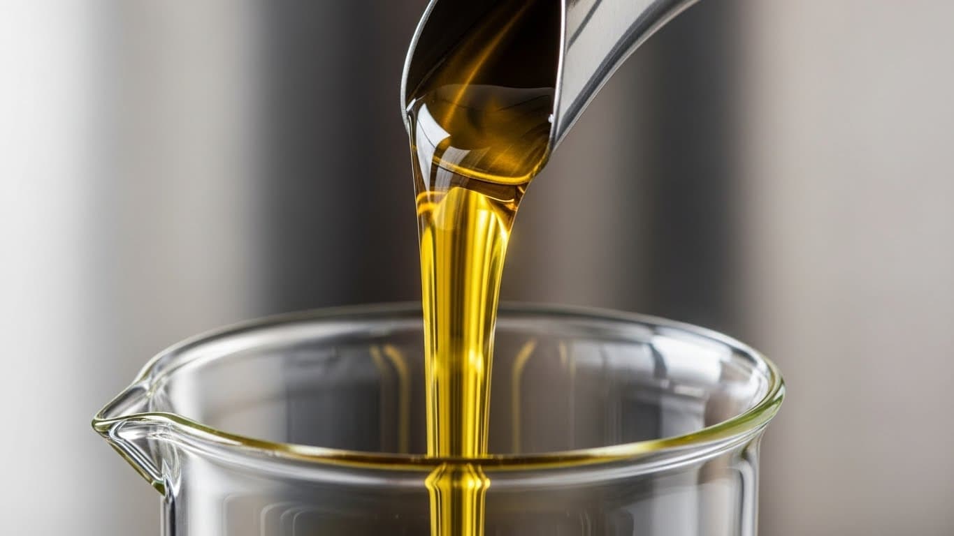 Surowy olej sojowy (obraz wygenerowany przez SI).