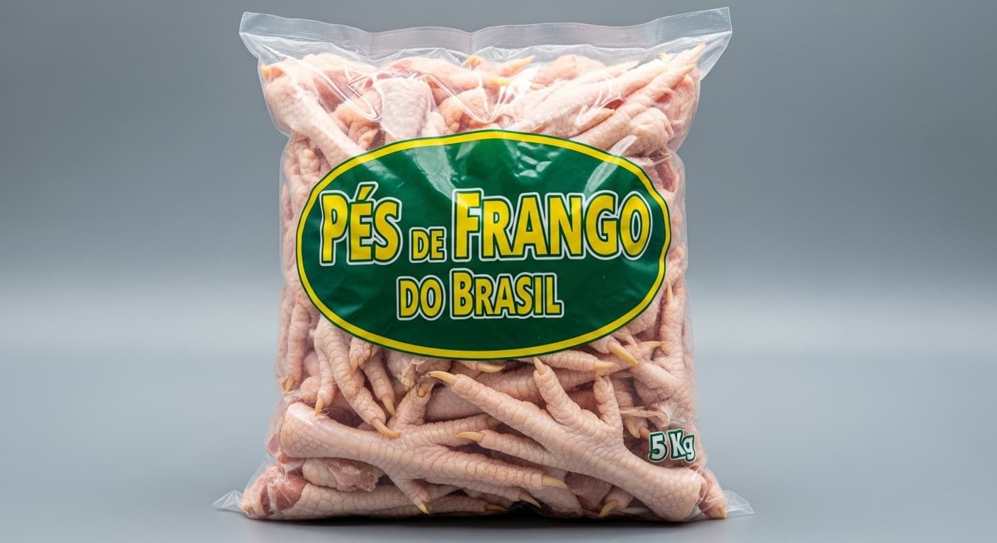 巴西鸡爪,5公斤包装(AI生成图像)