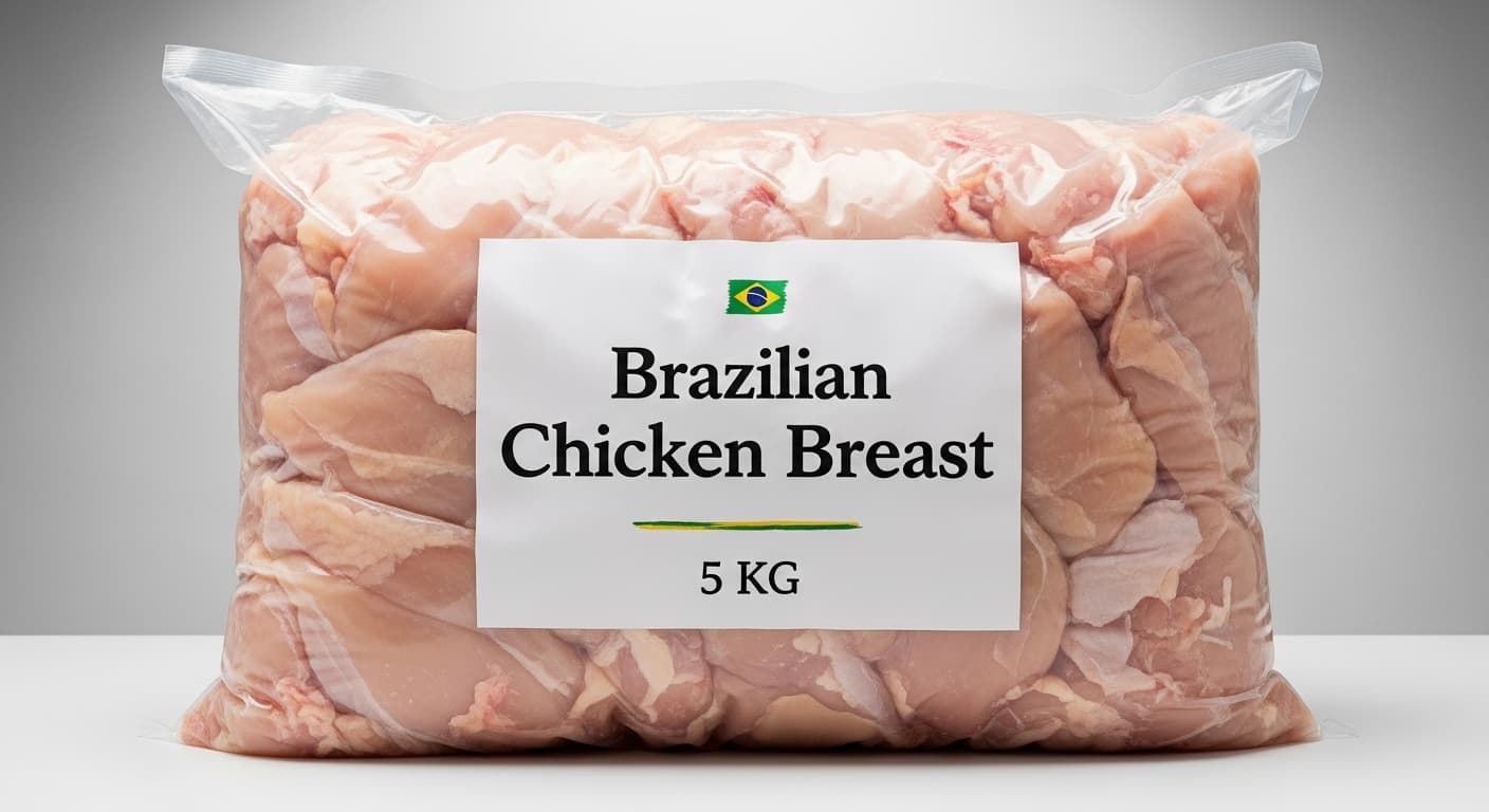 巴西鸡胸肉,5公斤包装(AI生成图像)